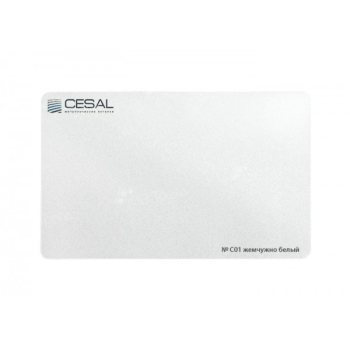 Панель Cesal жемчужно белый (глянцевый). Арт. С01 4000х100