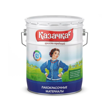 Эмаль Казачка ПФ 115, белая, 10 кг
