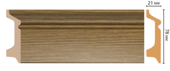 Цветной напольный плинтус Decomaster D122-73, 1шт (длина 2,4м)