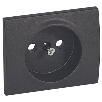 Накладка розетки без заземления Legrand Galea Life Dark Bronze