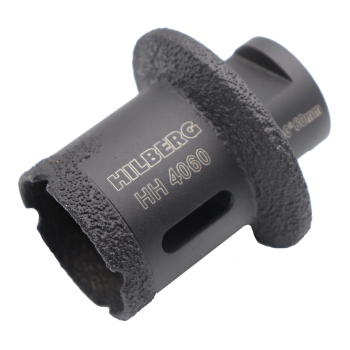 Коронка-фреза алмазная по плитке 40-60 мм Hilberg Super Hard М14 HH4060