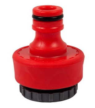 Штуцер для шланга QUATTRO ELEMENTI внутр. резьба 1/2" и 3/4" - БРС папа, мягкий пластик (646-034) (Штуцеры для шлангов)