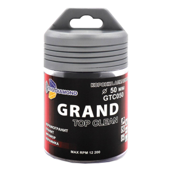 Коронка алмазная по керамограниту 50 мм, М14, Grand Top Clean, GTC050
