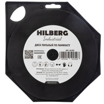 Диск пильный Hilberg Industrial Ламинат 250*30*100Т HL250