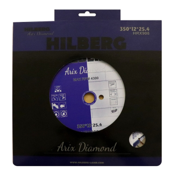 Диск алмазный отрезной 350*25.4*12 Hilberg Arix Diamond HRX908
