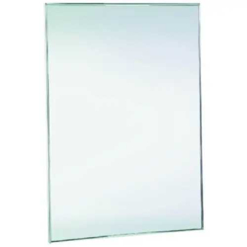 Зеркало антивандальное 600х450 с рамкой из нержавеющей стали матовой Nofer 08050.S