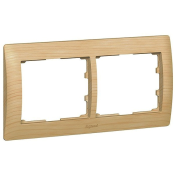 Рамка Legrand Galea Life 2 поста горизонтальная Maple
