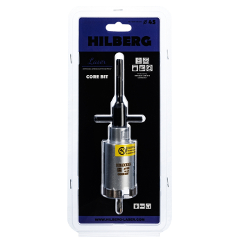 Коронка алмазная по бетону 45 мм Hilberg Laser HM245