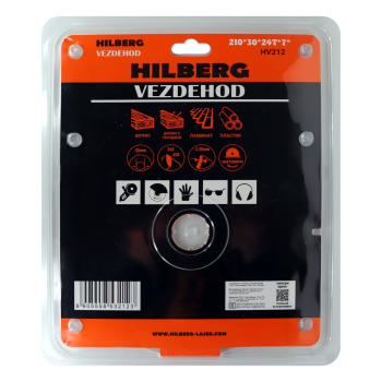 Диск пильный Hilberg Vezdehod 210*30*24Т*7 град. HV212