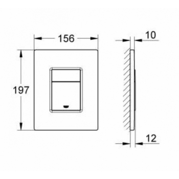 Клавиша смыва Grohe Skate Cosmopolitan 38732GL0 золото