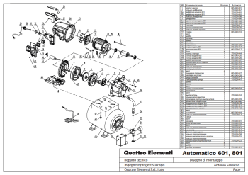 Насосная станция QUATTRO ELEMENTI Automatico 601 (600 Вт, 2800 л/ч, для чистой, 35 м, 12к (645-242) (Насосные станции)
