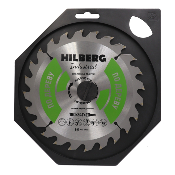 Диск пильный Hilberg Industrial Дерево 190*20*24Т HW194