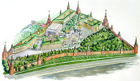 План Московского Кремля