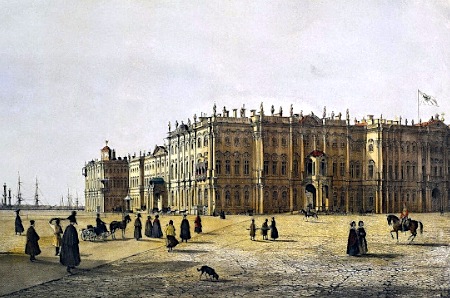 Вид Зимнего дворца со стороны Адмиралтейства