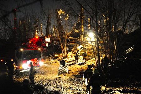 На юге Москвы обрушилось строящееся здание, погиб 1 человек