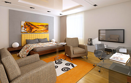 10 идей оформления интерьера квартиры-студии