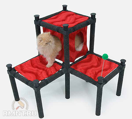 Это кресло для меня, этот пуфик для кота — обустраиваем кошачий интерьер