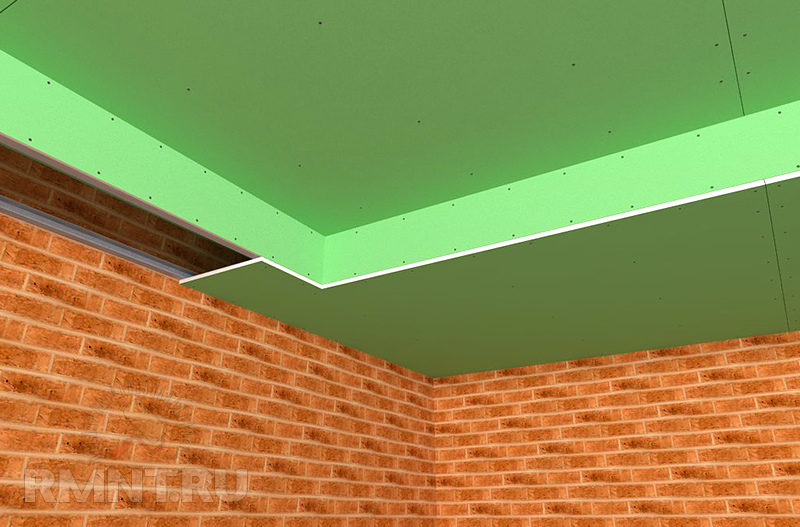 Многоуровневый потолок из гипсокартона