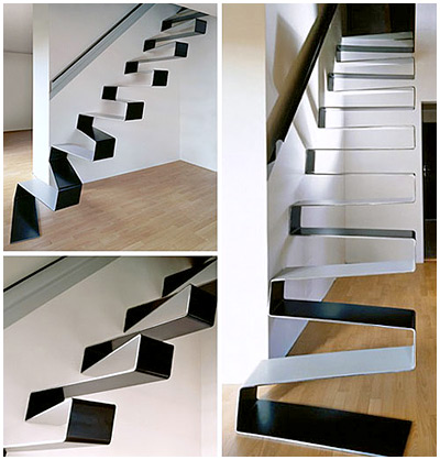 Современные лестницы из металла
